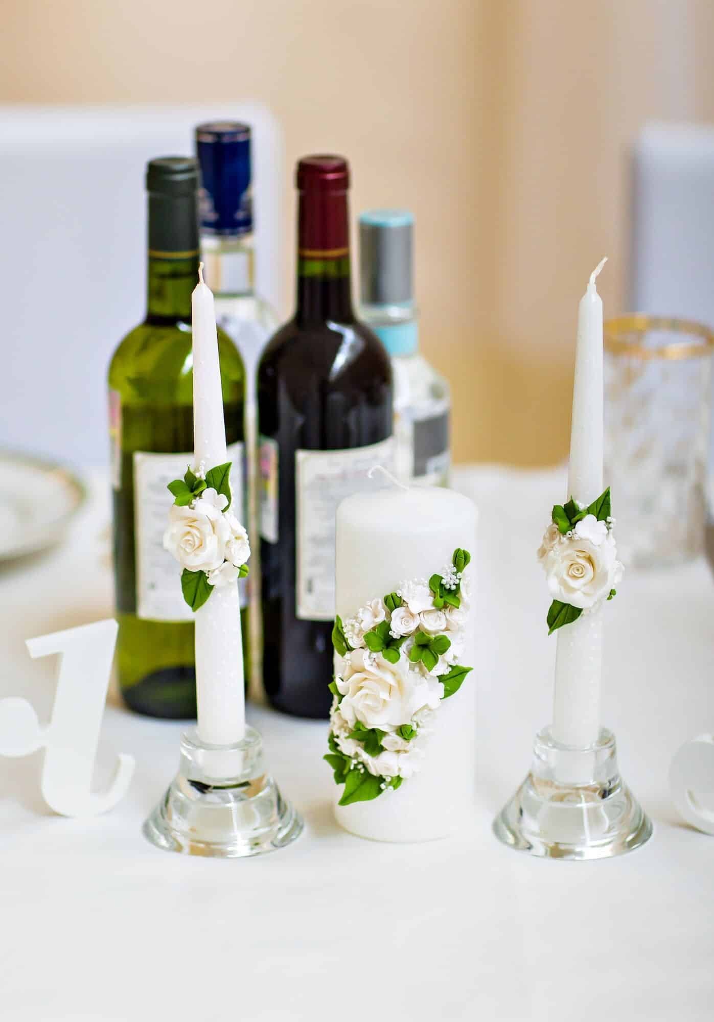 Table set for an event party or wedding reception