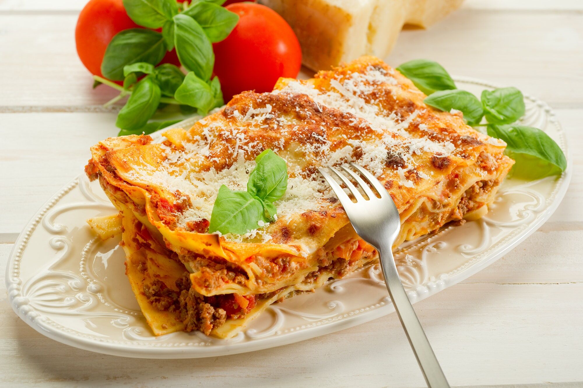 italian lasagne with ragout