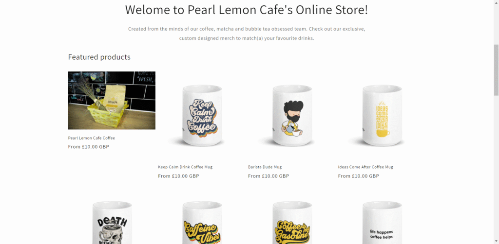 Pearl lemon Cafe Built From Scratch Case Study