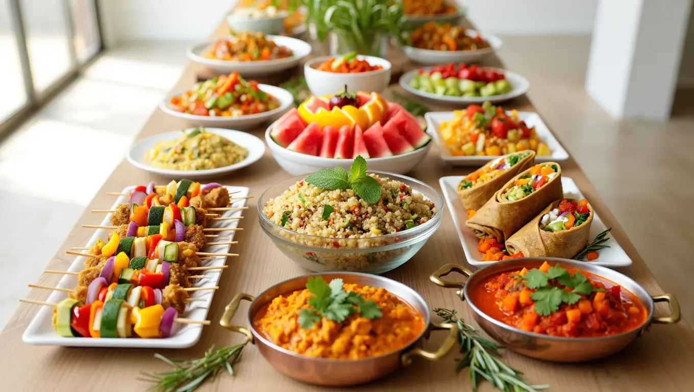 Halal Event Catering in London 6. Vegetarian and Vegan Catering