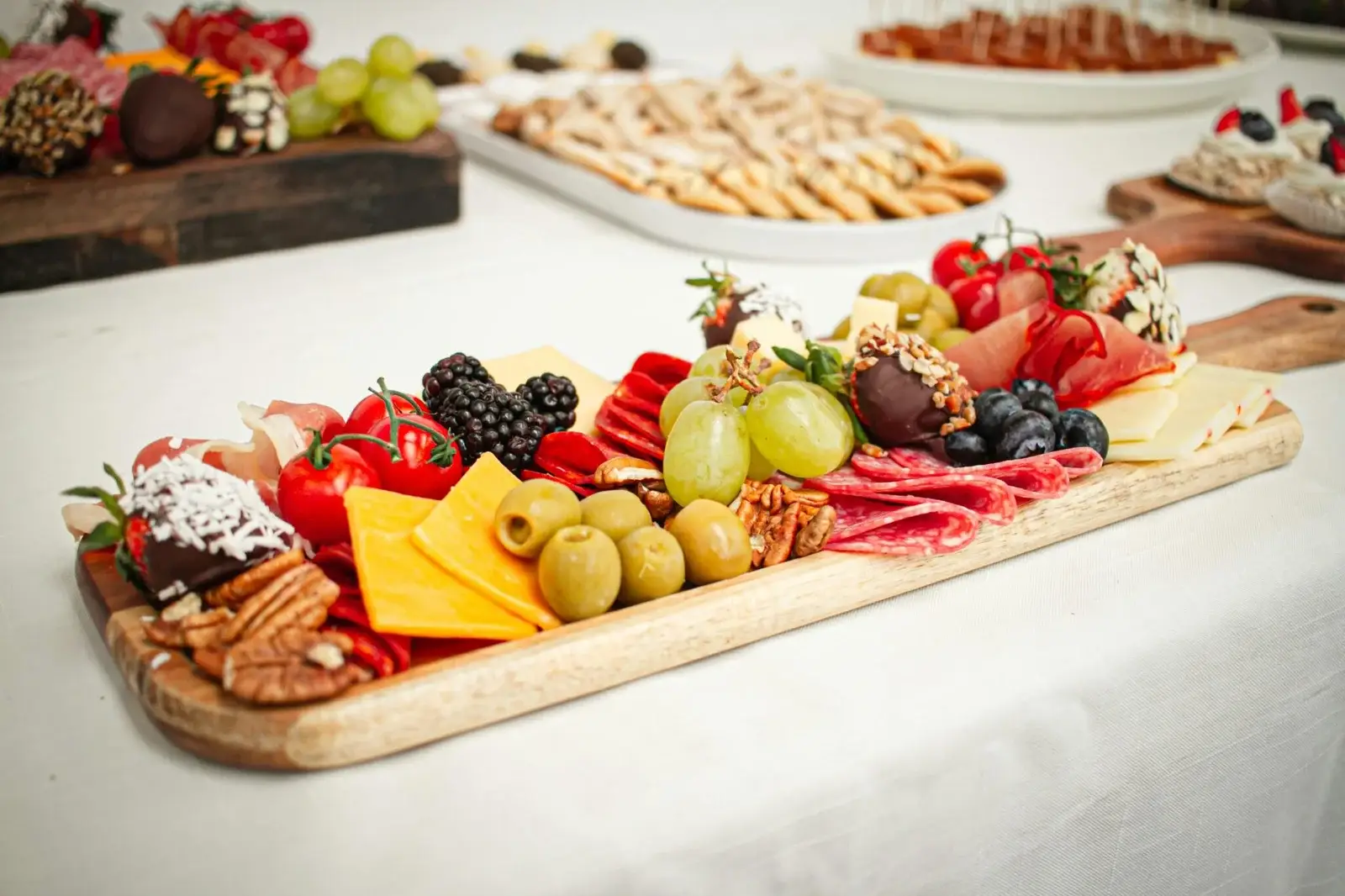 Artisanal cheese and meat platter showcasing Corporate Catering Services in Zurich, Switzerland culinary expertise