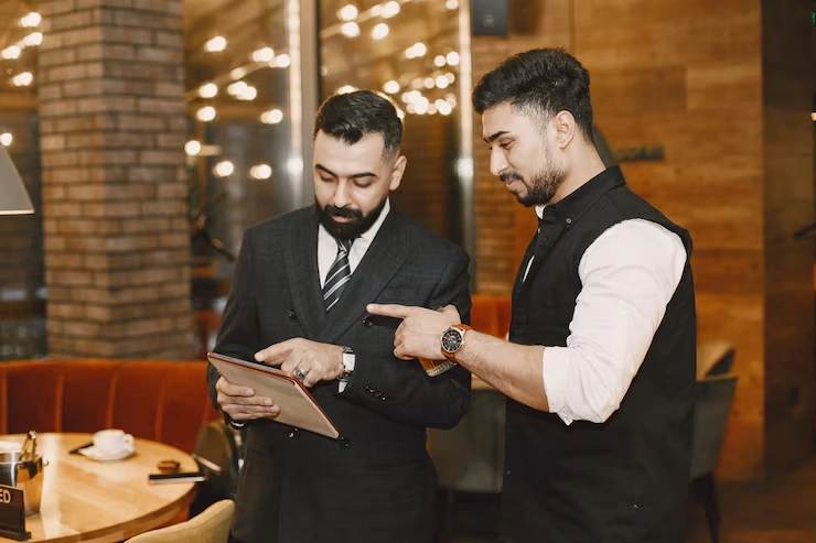client satisfaction discussing statics