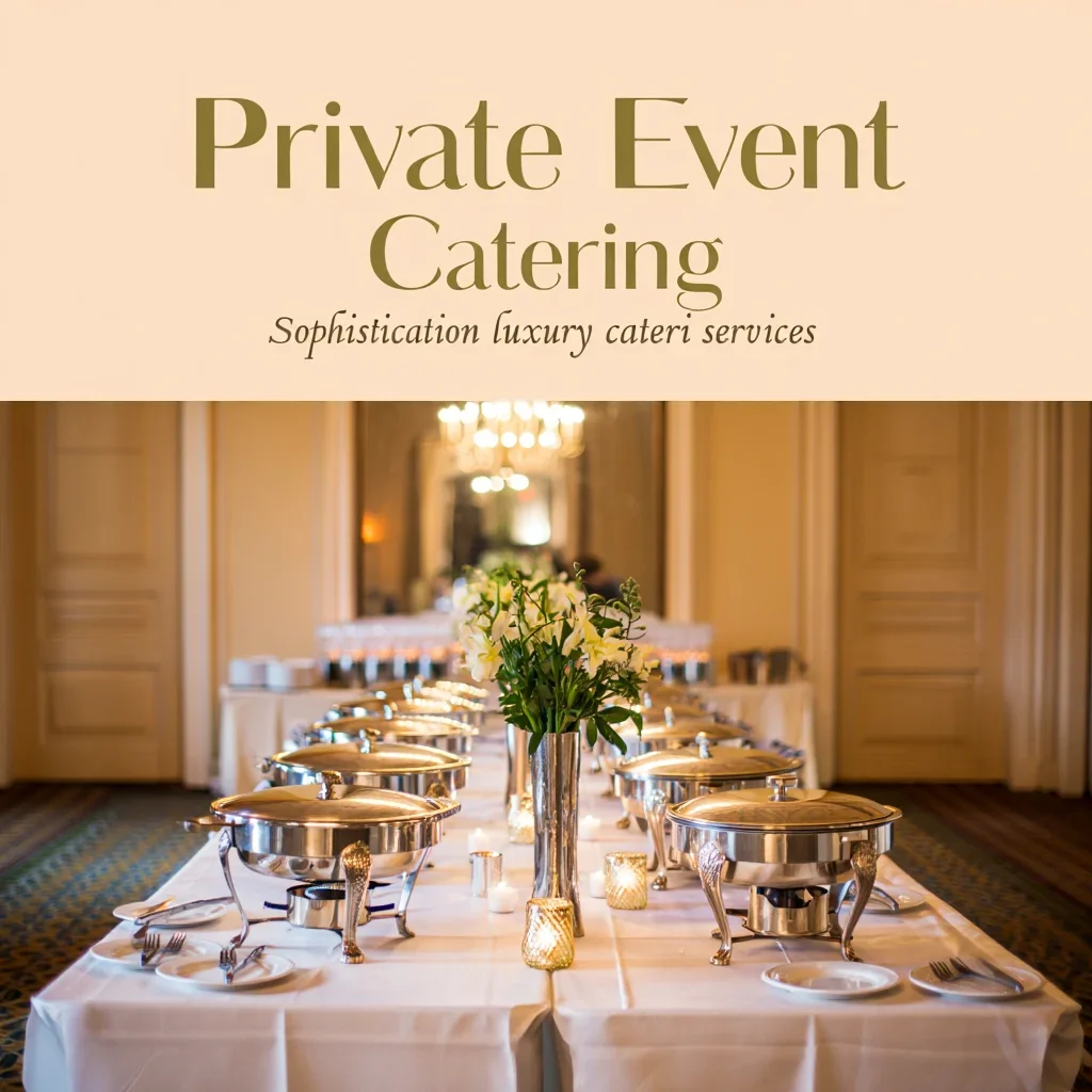 Private Event caatering Sophistication