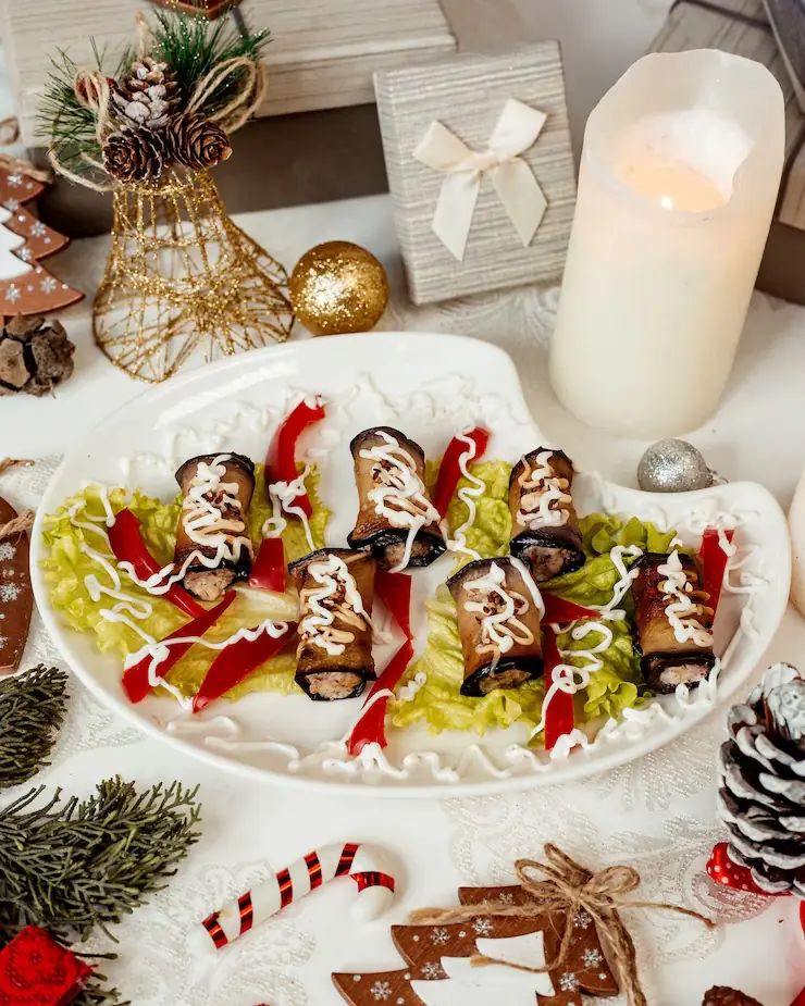 Traditional Christmas Buffet Spread