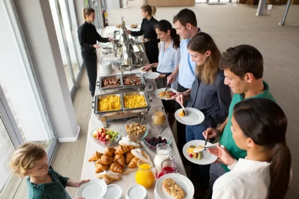 Breakfast buffet in Barcelona