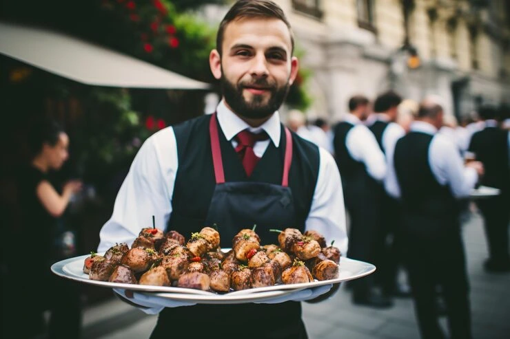 Expert Finger Food Catering Services for Large Corporate Event Providing Festive Bites for Offices