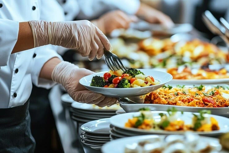 Contract catering services across Birmingham with professionally managed food service in a workplace setting
