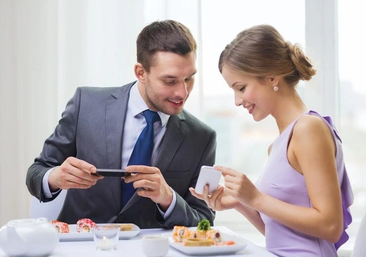 Curated wedding catering services in Birmingham with beautifully plated gourmet dishes at a wedding reception