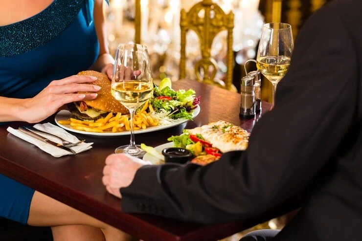Executive event fine dining services in London with elegantly plated dishes served at a high-level corporate event