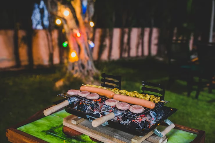 Live BBQ Cooking Stations for Guest Engagement