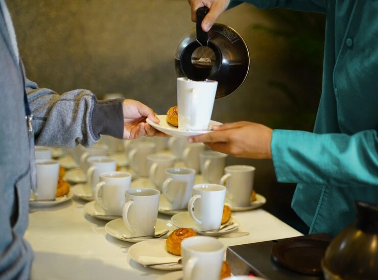 Private Event Coffee Catering with Controlled Delivery