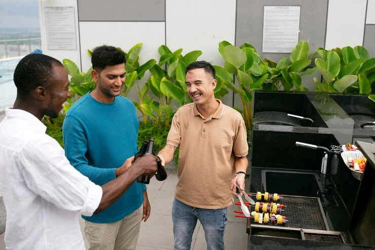 Providing BBQ Service Staff for a Workplace Event