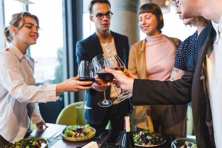 French reception catering for a London networking event
