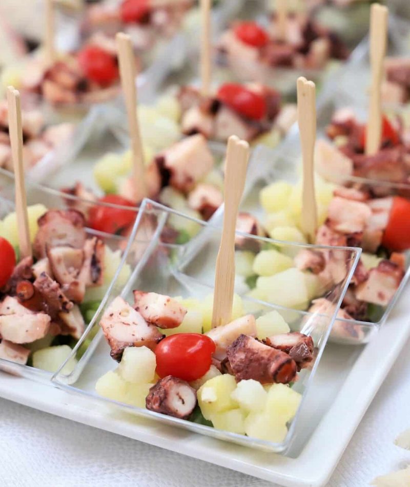 finger food seen from above. catering